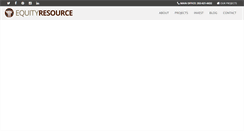 Desktop Screenshot of equityresource.net