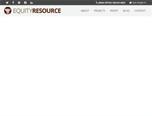 Tablet Screenshot of equityresource.net